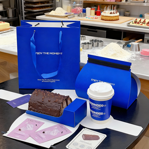 Super ETpack Boîte de boulangerie de luxe de qualité alimentaire avec logo personnalisé Emballage de gâteau Boîte de papier pour petite tasse gâteau rouleau <span class=keywords><strong>suisse</strong></span> blanc - Product Image 2