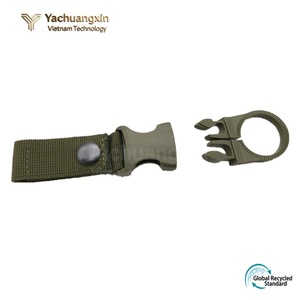 Trendy Retail Backpack Water Bottle Holder <b>Hooks</b> Molle Hanging Strap Webbing Buckle <b>Clip</b> Khaki Colors Plastic Classic - Product Image 3