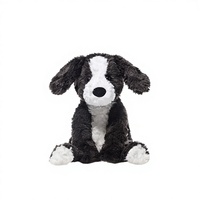 Peluche Zhuoqu Pluto Série Pluto Border Collie Chien Renard Panda Rouge avec longue fourrure et rembourrage en coton PP 11-30cm Unisexe