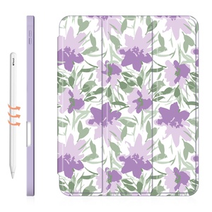 Proceso IMD de imagen de flor de planta de cuero <span class=keywords><strong>Ipad</strong></span> personalizado de lujo para la nueva funda de <span class=keywords><strong>iPad</strong></span> pro 12,9 - Product Image 2