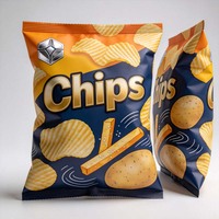 Bolsa con fuelle lateral y sellado trasero personalizada para patatas fritas, de grado alimenticio, resistente a la humedad, para snacks de patatas crujientes, leche y alimentos para mascotas