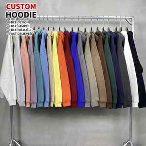 Sudadera con Capucha Extra Grande de Felpa 100% Algodón de Alta Calidad, Fabricante de Ropa Urbana Unisex, Sudadera con Capucha Negra Bordada Personalizada para Hombre - Product Image 1