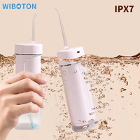 Hydropulseur dentaire sans fil mini, le meilleur irrigateur buccal portable de voyage, nettoyeur de dents pliable