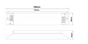6v 1100mAh pil 12v/24v şarj edilebilir acil durum led'<span class=keywords><strong>i</strong></span> şerit ışık halojen ışık acil durum modülü - Product Image 6