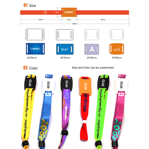 Pulseras de tela <span class=keywords><strong>Rfid</strong></span> de <span class=keywords><strong>Festival</strong></span> pasivo ajustable, pulsera inteligente <span class=keywords><strong>Rfid</strong></span> con etiqueta Nfc para eventos - Product Image 5