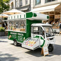 Voiture de restauration Tuk Tuk à montage et démontage rapides pour les services de traiteur lors de mariages, carnavals et festivals