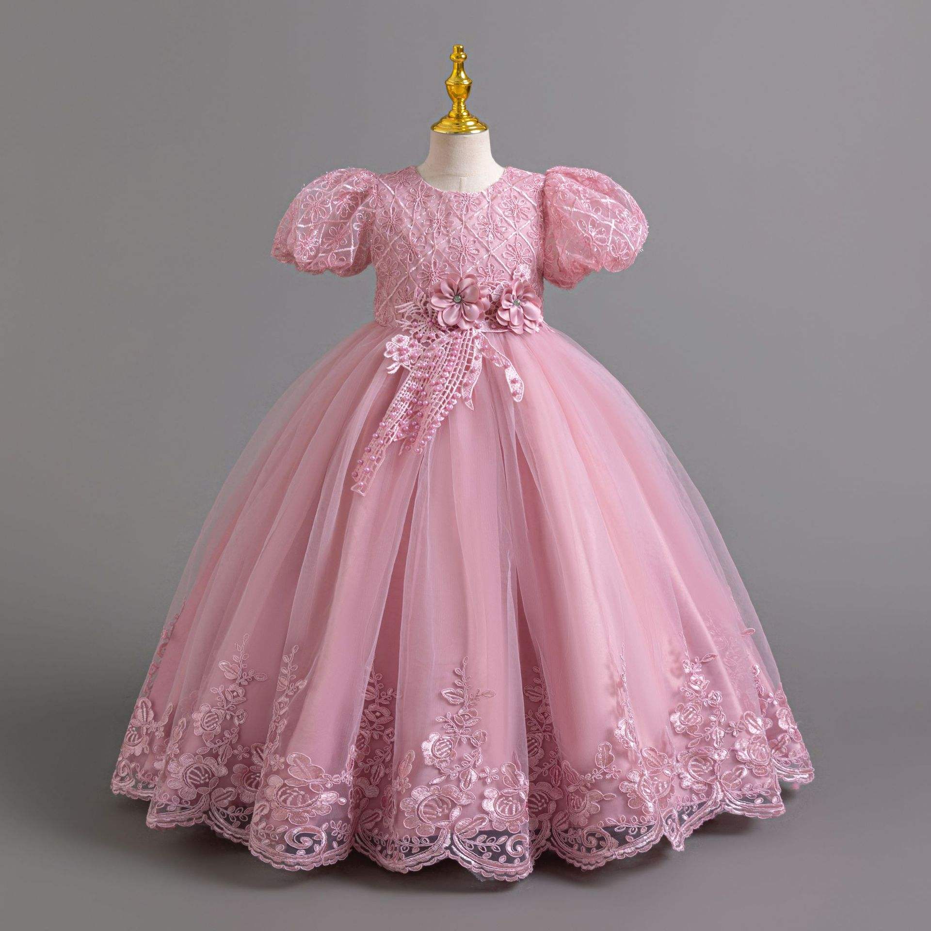 Years Girl Dress Elegant Kids' Clothing for Parties