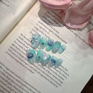 Faux <span class=keywords><strong>ongles</strong></span> artisanaux détachables pour étudiantes, style mignon, effet blanchissant, polyvalents, à <span class=keywords><strong>dessin</strong></span> manuel - Product Image 3