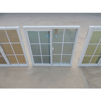 Upvc Rahmen gehärtetes Glas Schiebefenster Upvc Fenster in China Philippinen