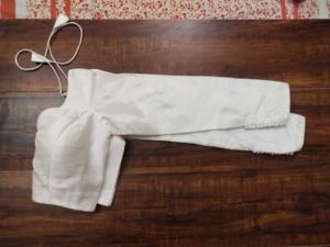 Chemise élégante en soie dupion à manches longues avec lien à nouer au dos, style ethnique - Product Image 4