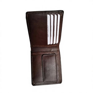 Cartera Corta de Cuero Genuino de Primera Calidad para Hombre, Cierre Abierto, Logotipo Personalizado Impreso, 100% Impermeable, Decoración con Bordado de Estrella y Letras BS - Product Image 6