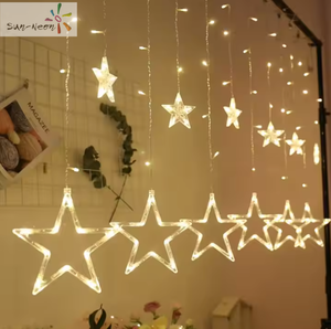 Tùy chỉnh hình ngôi sao dẫn ánh sáng dây pin Powered trắng ấm cho Giáng sinh kỳ nghỉ Đảng Wedding trang trí nội thất - Product Image 1