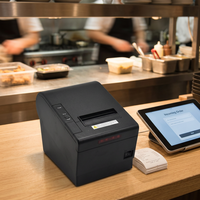 Impresora Térmica de Recibos y Códigos de Barras POS de 80 mm con Cortador Automático y Cajón de Dinero, Máquina de Impresión de Facturas Inalámbrica Bluetooth