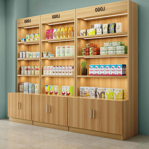 Giá để trưng bày mỹ phẩm bằng thép và gỗ nhẹ, bán buôn XINDE, kệ trưng bày cửa hàng mỹ phẩm - Product Image 3