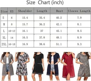 Batas con <span class=keywords><strong>cremallera</strong></span> para mujer, vestido de <span class=keywords><strong>Casa</strong></span> de manga corta, albornoz corto de punto, ropa de dormir con bolsillos - Product Image 6