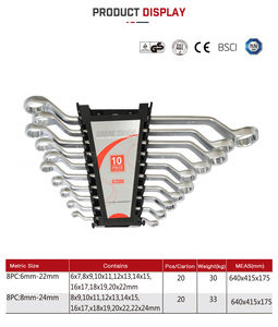 DISEN Premium CR-v Acero 10PCs Juego de llaves de trinquete SAE Métrica 72 Dientes 12 Puntos 10-15mm & 3/8 ''-5/8'' DIY Nivel OEM Personalizable - Product Image 4