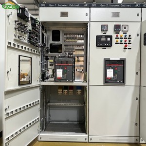 Panneau de commutation électrique complet en parallèle, armoire de distribution de synchronisation automatique de générateurs triphasés, 3 groupes électrogènes - Product Image 1