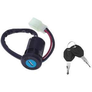 Pièces détachées pour moto, ensemble de serrures pour moto CG125, serrure d'allumage à 4 fils avec insert en caoutchouc, serrure de direction, serrure du bouchon de réservoir de carburant - Product Image 6