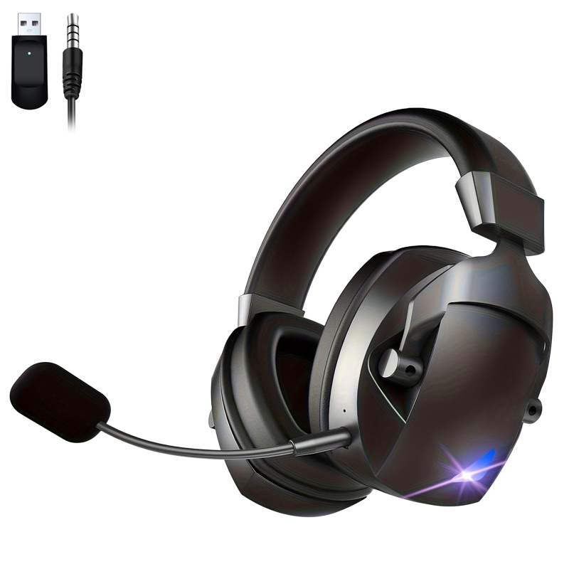 Detachable Noise Cancelling Microphone <strong>2.4G</strong> <strong>Wireless</strong> USB and 3.5mm Plug <strong>Wireless</strong> <strong>Gaming</strong> <strong>Headset</strong>