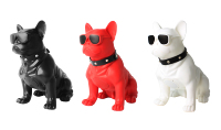 CH-M11 Corneta Portátil Mini Altavoces con Diseño de Perro de Dibujos Animados, Súper Bajo, Gran Voz, Bulldog Francés