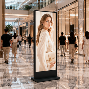 DDW Shopping Mall LED Poster Display Full Color HD Digital <strong>Signage</strong> Portable Advertising Screen Standing Retail Solution <strong>Airport</strong> - Product Image 1