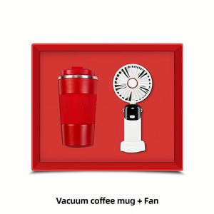 Práctico Set de Regalo Electrónico con Taza de Café y Ventilador con Logotipo Personalizado para Eventos Empresariales y Conferencias - Product Image 6