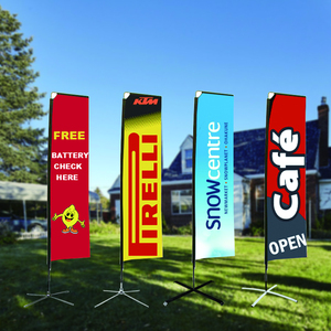 Ngoài trời Tùy Chỉnh in quảng cáo khuyến mại Cờ biểu ngữ Teardrop biểu ngữ tất cả các sợi thủy tinh bay bãi biển hình chữ nhật lông cờ - Product Image 1