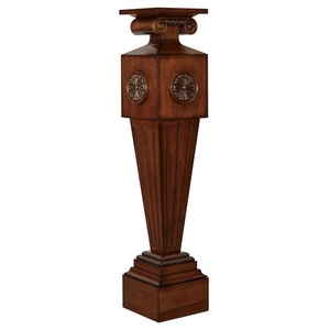 <span class=keywords><strong>Colonne</strong></span> de sculpture sur bois massif rétrospective pour mariages Base de mariage de route élégante porte-fleurs décoration de scène de fête décor à la maison - Product Image 1