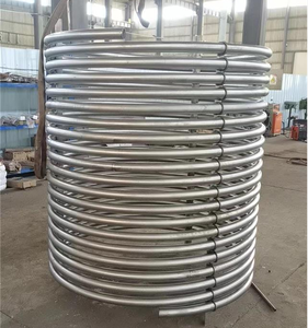 Tube en spirale en acier inoxydable TP304 TP316L ASME A269, tube en titane, échangeur de chaleur en spirale pour condenseur, tube de refroidissement - Product Image 1