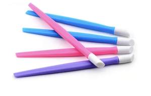 Unids/bolsa <span class=keywords><strong>de</strong></span> plástico con mango para <span class=keywords><strong>uñas</strong></span>, palos <span class=keywords><strong>de</strong></span> colores para hombre y mujer, limpiador <span class=keywords><strong>de</strong></span> cutículas con punta <span class=keywords><strong>de</strong></span> goma, 100 - Product Image 2