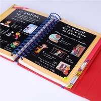 Impression personnalisée de livres d'images pour enfants avec reliure à anneaux, couverture rigide, reliure spirale, bande élastique et fenêtre perforée