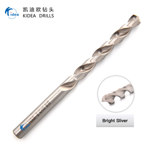 KIDEA Großpackung Vollständig Geschliffene Hellsilberne Bohrer mit Rundem Schaft OEM-Anpassung für Metallbearbeitungs-Lieferanten (Mindestbestellmenge 500 Stück) - Product Image 1