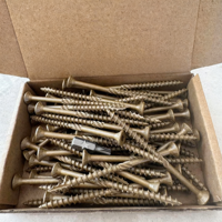 Vis à bois Torx à tête fraisée, revêtement bronze, pour terrasses et applications de construction extérieures et robustes