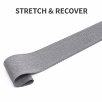 Sangle plate jacquard en nylon 100% de haute qualité, épaisseur 38 mm, marque KRT, élastique, robuste, pour la confection de sacs et de ceintures textiles domestiques