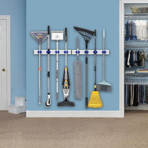 알루미늄 차고 훅 벽 정리대 홀더, 대걸레 빗자루 홀더, 정원 차고 도구 정리대 벽걸이 수납 랙 - Product Image 3