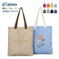 Sacs personnalisés avec logo, sac fourre-tout en nylon froissé pour conférence, vente en gros, sac d'épicerie réutilisable écologique, fabricant OEM pour salons professionnels