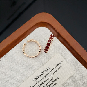 S925 <b>Silver</b> Anchor <b>Ring</b> Women's Wide Bamboo Joint Open Retro Jewelry Everyday Wear - Product Image 3