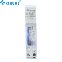 SUL180a Commutateur de minuterie mécanique 24 heures 220V AC 16A/20A Din Rail Relais de temps de programme quotidien avec boîtier Transparent