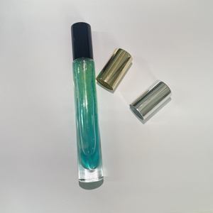 High Quality 10ml 15ml 20ml 30ml 50ml <b>Square</b> Clear <b>Glass</b> Perfume Oil Bottles Aluminum Atomizer Pump Sprayer - Product Image 1