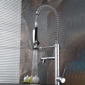 <span class=keywords><strong>Robinet</strong></span> <span class=keywords><strong>de</strong></span> cuisine à <span class=keywords><strong>double</strong></span> bec à ressort <span class=keywords><strong>de</strong></span> pré-rinçage à poignée unique avec nettoyage électrique, mitigeur <span class=keywords><strong>de</strong></span> cuisine avec pulvérisateur extractible - Product Image 2