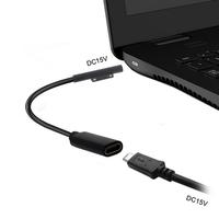 Microsoft Surface Pro 6/5/4/3 Go Book Adaptateur d'alimentation USB Type C Câble de charge FM 15V 3A PD Chargeur Tresse Blindage Stock