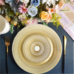 Assiettes de présentation rondes élégantes en cristal européen en gros pour table à manger, fêtes et mariages - Product Image 6