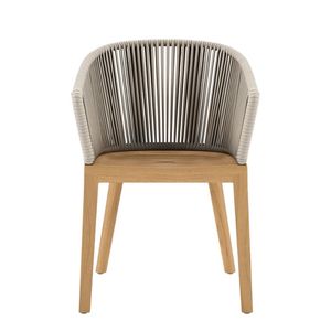 Chaise en teck de qualité conçue pour la restauration et les espaces extérieurs, offrant une robustesse durable et un attrait naturel. - Product Image 5
