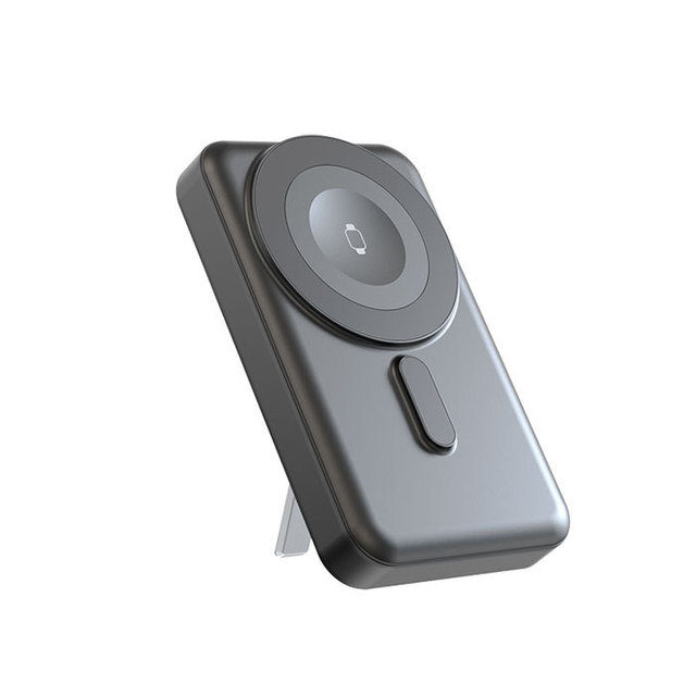 New Portable Magnetic Wireless Power Bank 10 000 MAh with Built-in Cable 1.5W-output Mobile Charger for Smartwatches