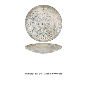 Assiette à pain Fade Ø 17 cm en porcelaine fine de qualité supérieure, impression numérique, porcelaine Rinart - Product Image 3