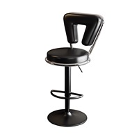 Tabouret haut de dossier réglable à usage domestique simple luxueux pour l'utilisation de la réception du bar/de l'île du caissier