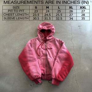 Custom Heavyweight Plain Hoodie 500 Gsm Thick Sun Fade Hoodie para mujeres Sunfaded Zip up Hoodie - Product Image 5