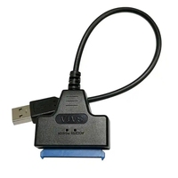 Cable Adaptador USB 2.0 a SATA de 0.2m/0.5m, Cable Trenzado Blindado para SSD, Disco Duro Externo, Cable de Carga Tipo USB para Cámara
