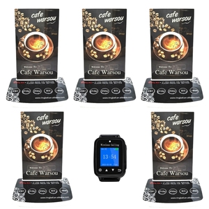 TK-5 Thiết Kế Mới Bộ Rung Chuông Nhà Hàng Phân Trang Thực Đơn Nhà Máy Bộ Rung Chuông Đặt Hàng Không Dây Nút Đặt Hàng Máy Nhắn Tin Hệ Thống Gọi Điện Thoại - Product Image 2