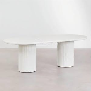 لوحة إسمنتية صغيرة مخصصة ، عمود روماني ، أثاث غرفة الطعام البسيط للمنتج - Product Image 3